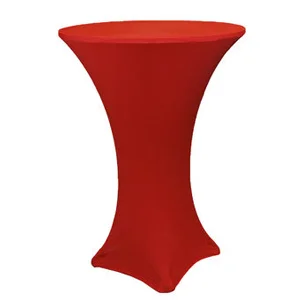 Spandex for cocktail Tables Red