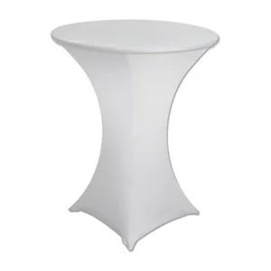 Spandex for cocktail Tables White