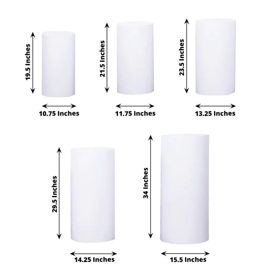 Cylinder Stands - White - Image 2