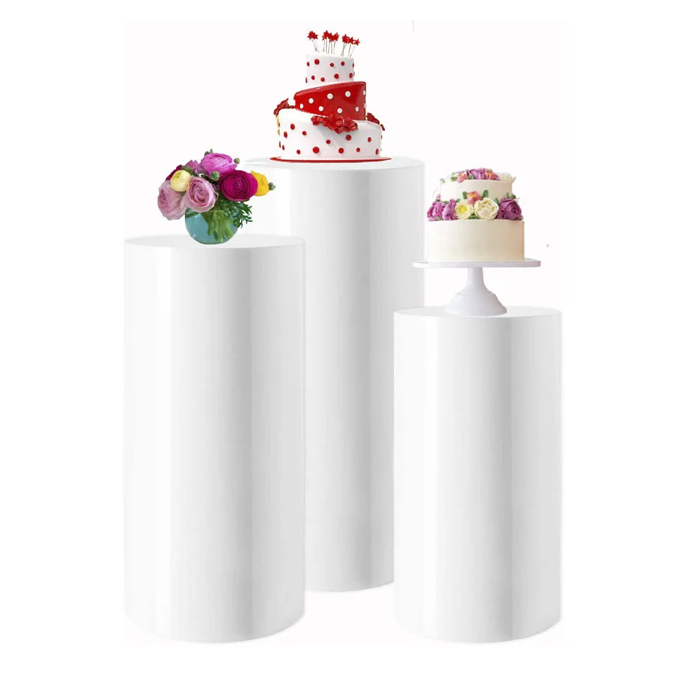 Cylinder Stands - White